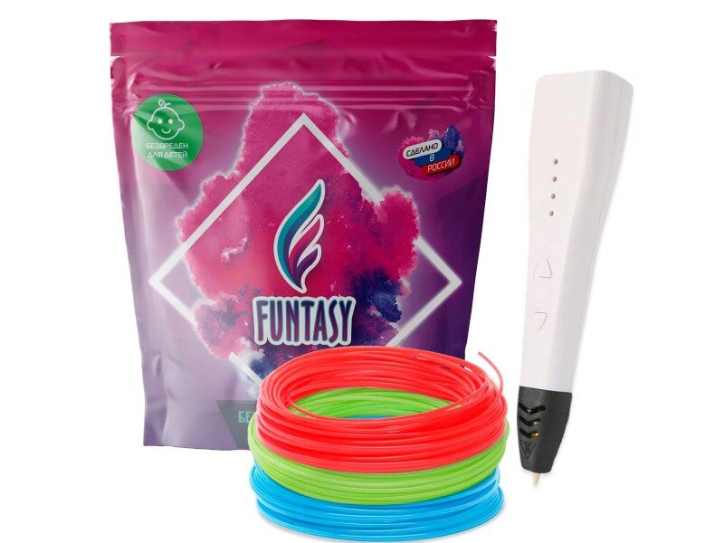 3D ручка Funtasy Piccolo White F-FPN04W