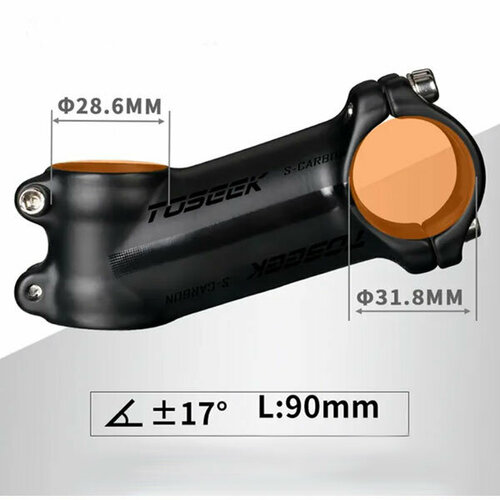 Вынос руля TOSEEK ST110 90/17 31.8мм черный