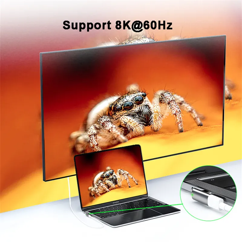 Магнитный адаптер PALMEXX USB-C 4.0, PD100W, 8K@60Hz, 40Gbps, угловой — фото 1