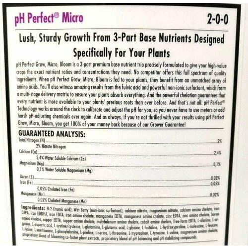 фото Удобрение advanced nutrients micro (ph perfect) 10 л.