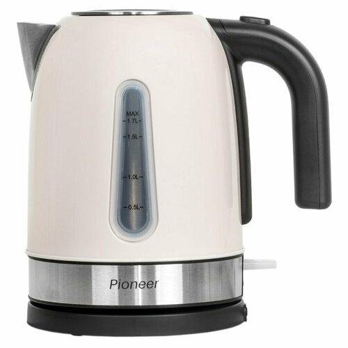 Чайник электрический Pioneer KE556M бежевый 17 л 2200 Вт скрытый нагревательный элемент металл 579500₽