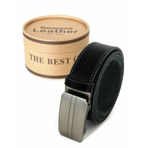 фото Ремень , размер 110, черный chrome