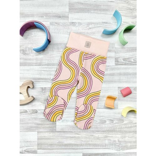 фото Ползунки mjolk, размер 56, черный, розовый