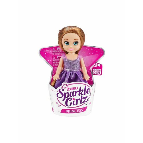 Zuru. Sparkle Girlz Мини Кукла принцесса в фиолетовом наряде / 10015 фиолетовый