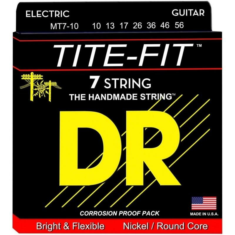 Струны для электрогитары DR Tite-Fit MT7-10 10-56