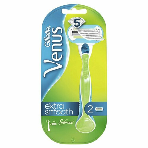 Станок для бритья Gillette, Venus Embrace, для женщин, 2 сменные кассеты