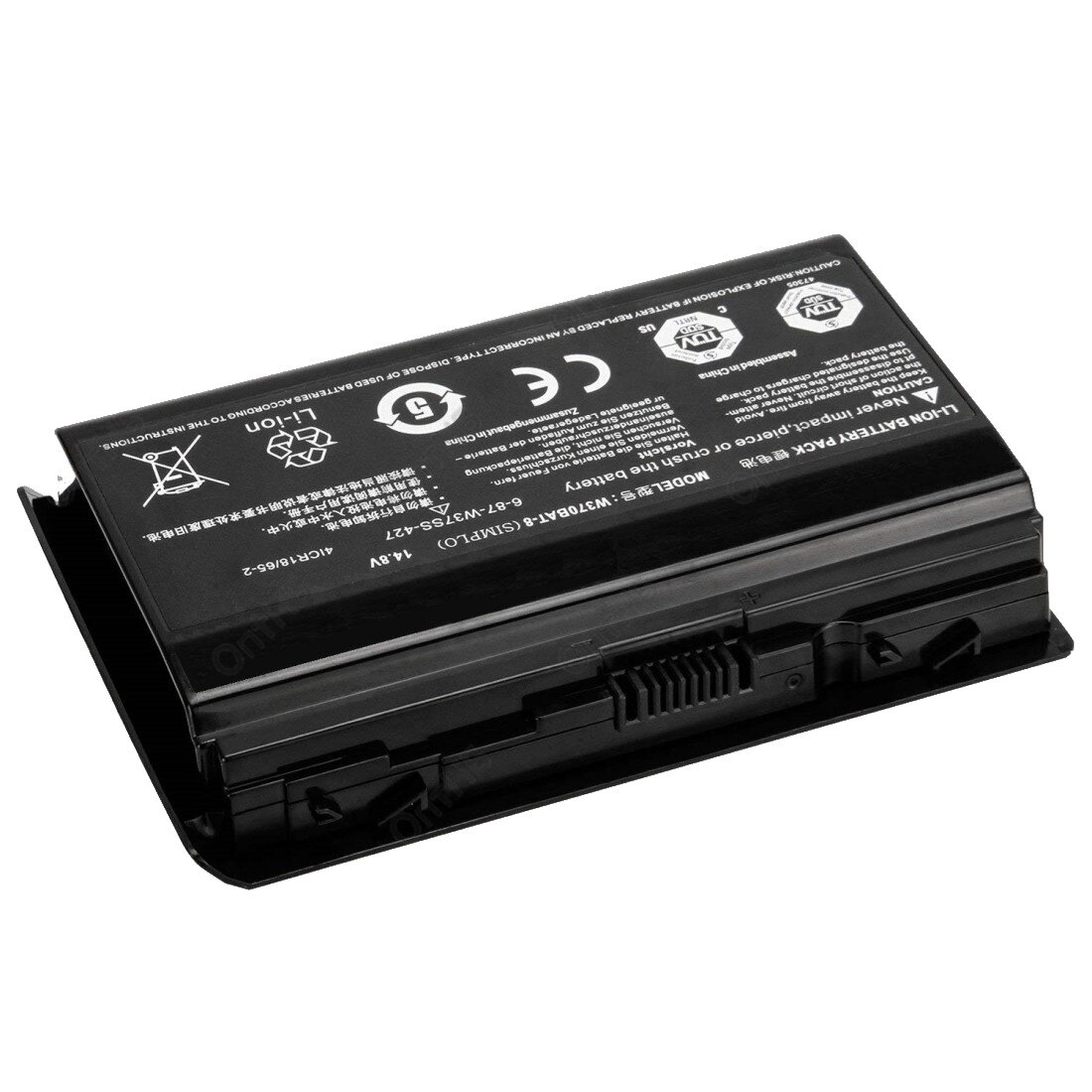 Аккумулятор для Clevo W370BAT-8, DNS 0164801, 164802, 170720, 170728, 802724, 5900mAh, 15.12V