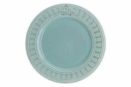 Тарелка обеденная Venice голубой, 25,5 см (Matceramica)