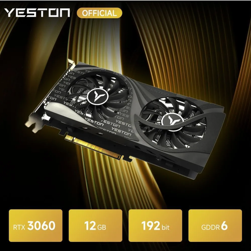 Видеокарта YESTON GeForce RTX 3060 12 ГБ RTX3060 GA 12 ГБ 192bit GDDR6 3936000₽