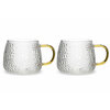 Чашка чайная - Голд винтаж, 2 кружки по 400мл, стекло. - изображение