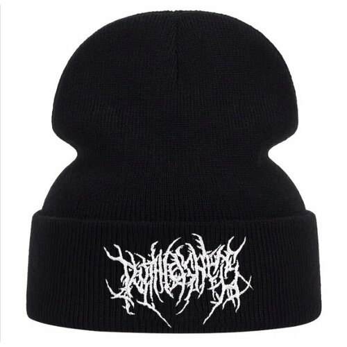 фото Шапка бини шапка "бини" демисезонная/зимняя, размер 52–58, размер 52/58, черный ym