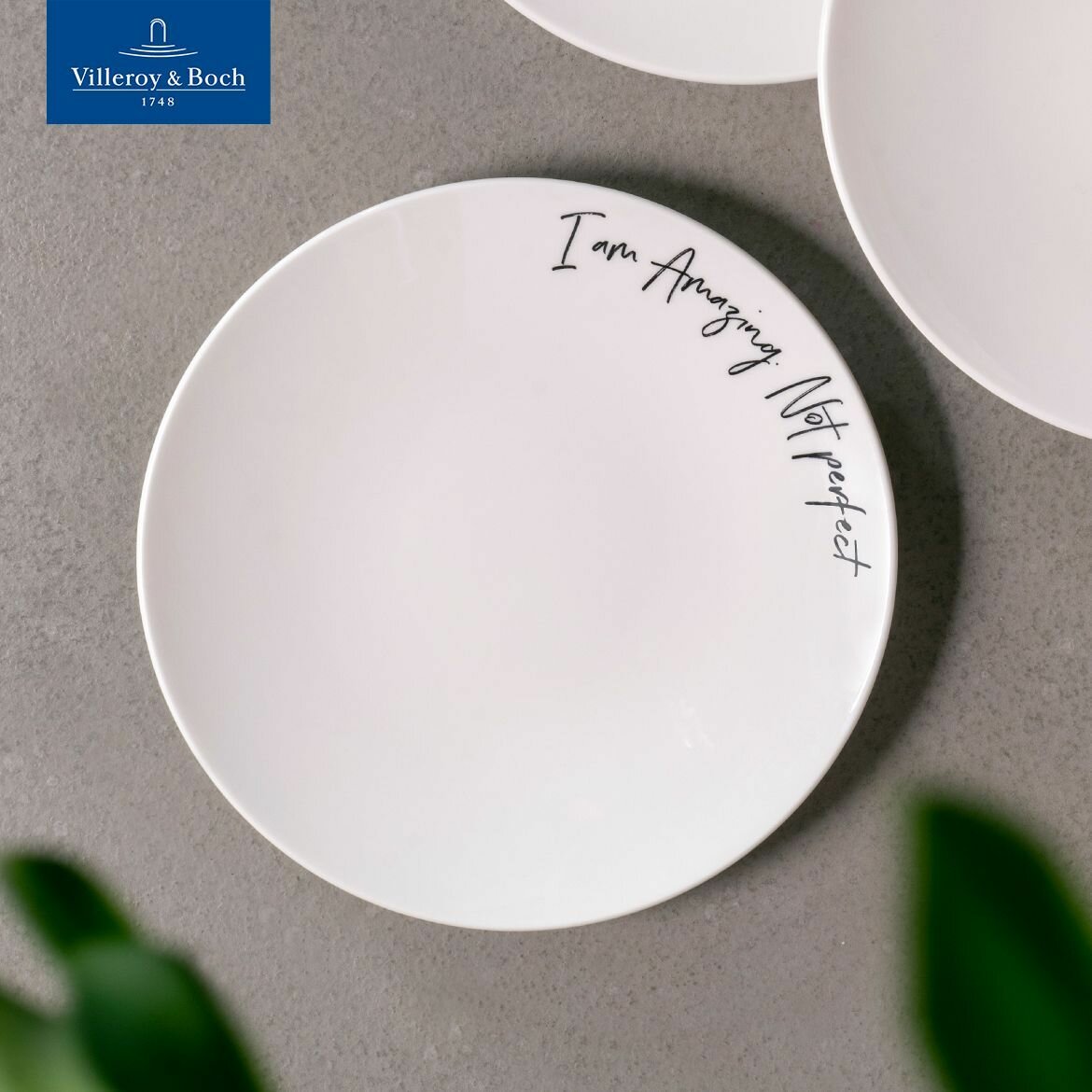 Тарелка для завтрака 21 см, I'am Amazing. Not Perfect/Удивительная. Не идеальная, Villeroy & Boch, Премиум-Фарфор