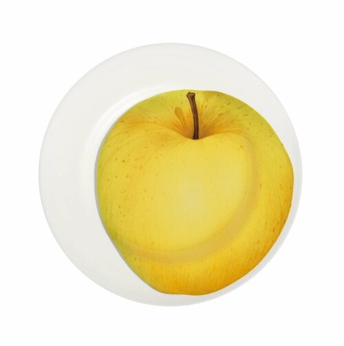 Тарелка десертная Apple, 21,5 см. цвет: желтый, FREEDOM Taitu