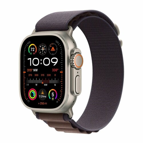 Ремешок Apple Alpine Loop Indigo M для Apple Watch ULTRA 49mm MT5Q3M/A