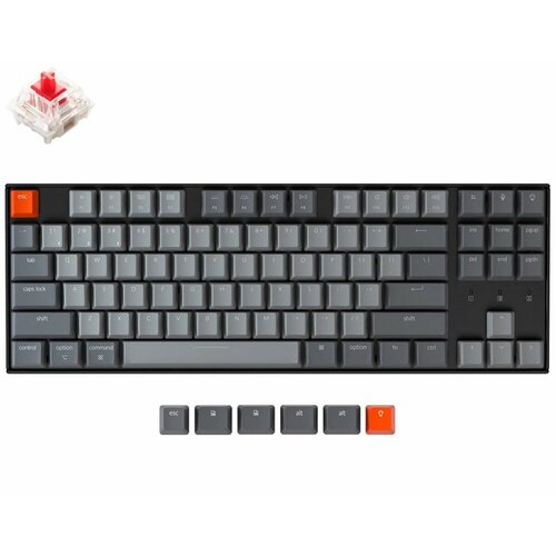 Игровая клавиатура Keychron K8 RGB TKL (Red Switch) keychron q3 tkl knob barebone черный