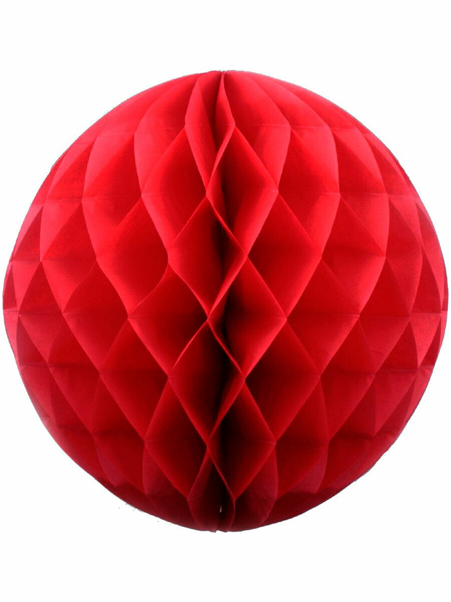 Бумажные шары Красный, 30 см
