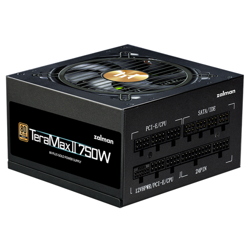 Блок питания Zalman ZM750-TMX2 750W ATX12V v252 APFC 12cm Fan 80 Gold Gen5 Full Modular Retail ZM750-TMX2 14100₽