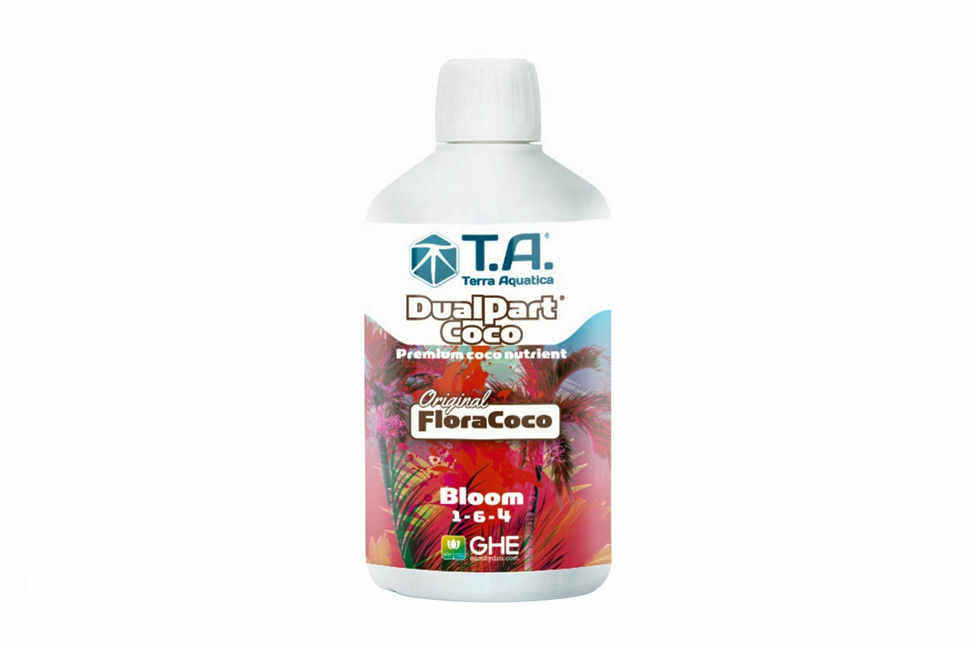 Удобрение для кокосового субстрата Terra Aquatica DualPart Coco Bloom (ex GHE FloraCoco Bloom) 0.5 л.