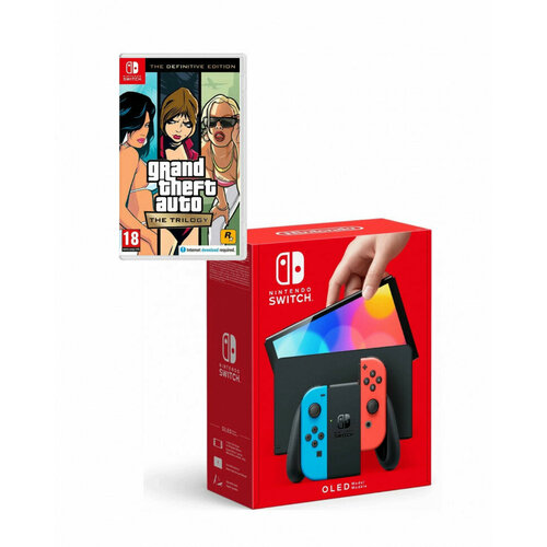 Игровая консоль Nintendo Switch OLED+Grand Theft Auto: The Trilogy - The Definitive Edition