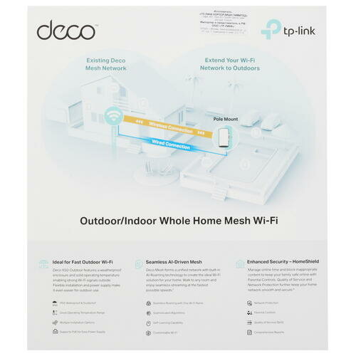 Бесшовный Mesh роутер TP-Link Deco X50-Outdoor(1-pack) белый - фото №20