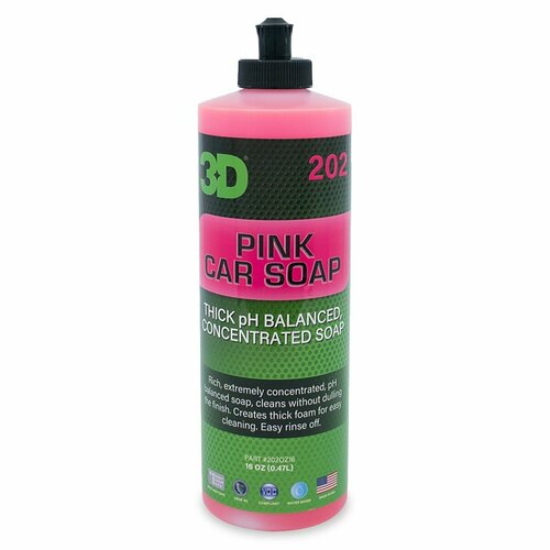 3D Концентрированный шампунь Pink Car Soap 0,48л 202OZ16