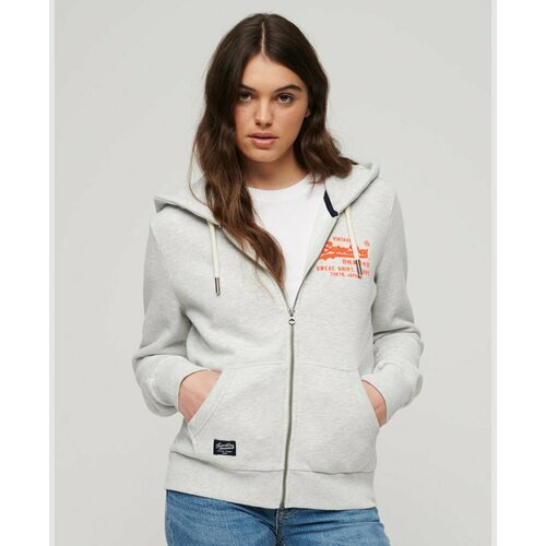 Худи Superdry, размер 8, серый