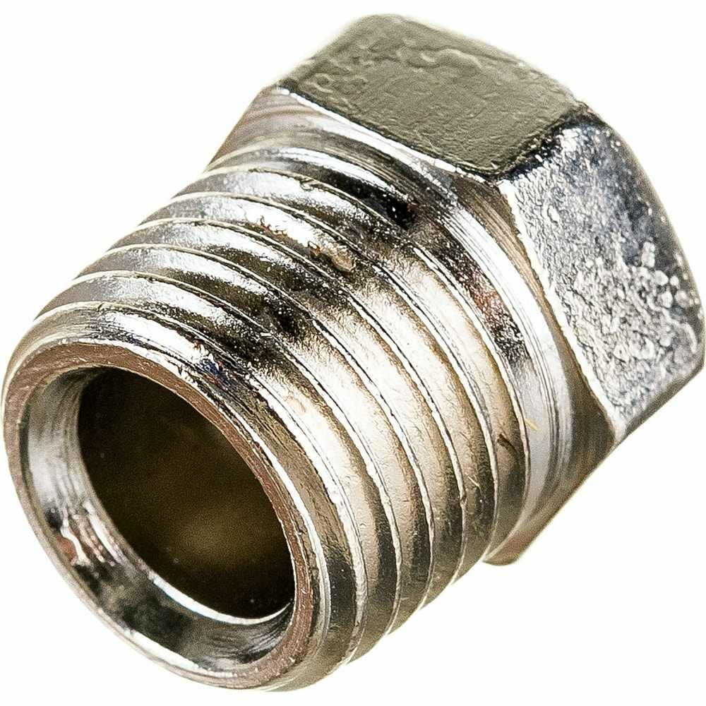 Переходник двусторонний Pegas Pneumatic 1/4 дюйма наружная резьба - фото №3