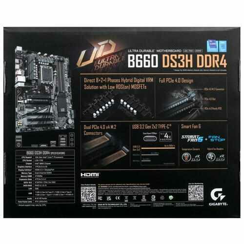 Материнская плата GIGABYTE B660 DS3H DDR4 — фото 3