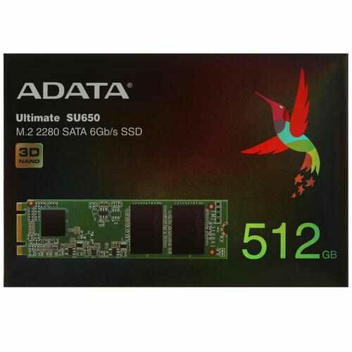 Твердотельный накопитель ADATA Ultimate SU650 512 ГБ SATA ASU650NS38-512GT-C