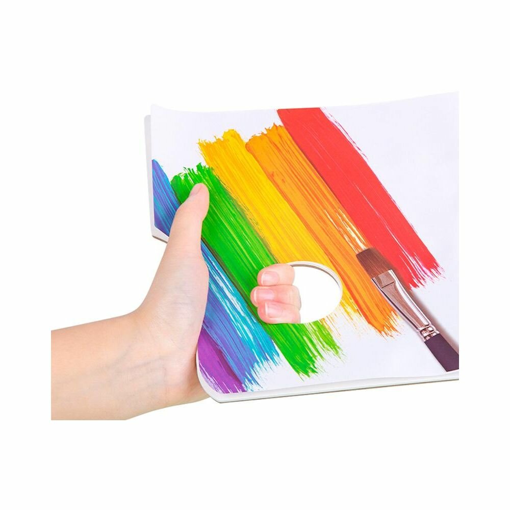 Палитра для смешивания красок Deli 73629 прямоугольная A4 бумага - фото №9