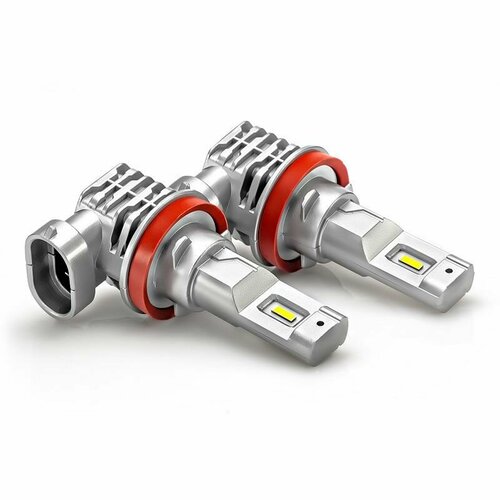 Светодиодные автолампы NeTuning H11 2E белый цвет в ближний свет, противотуманки, ПТФ, 2 шт