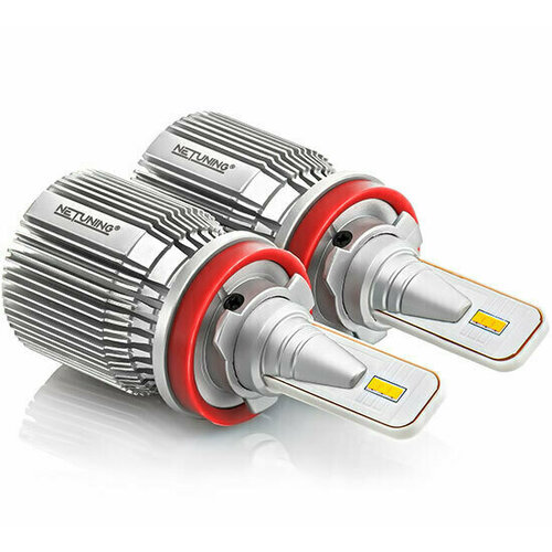 Комплект автомобильных светодиодных ламп NeTuning H11-J2 для ближнего света или противотуманных фар ПТФ, теплый белый 3000К, 2200 Лм, 20 Вт, 2 шт.