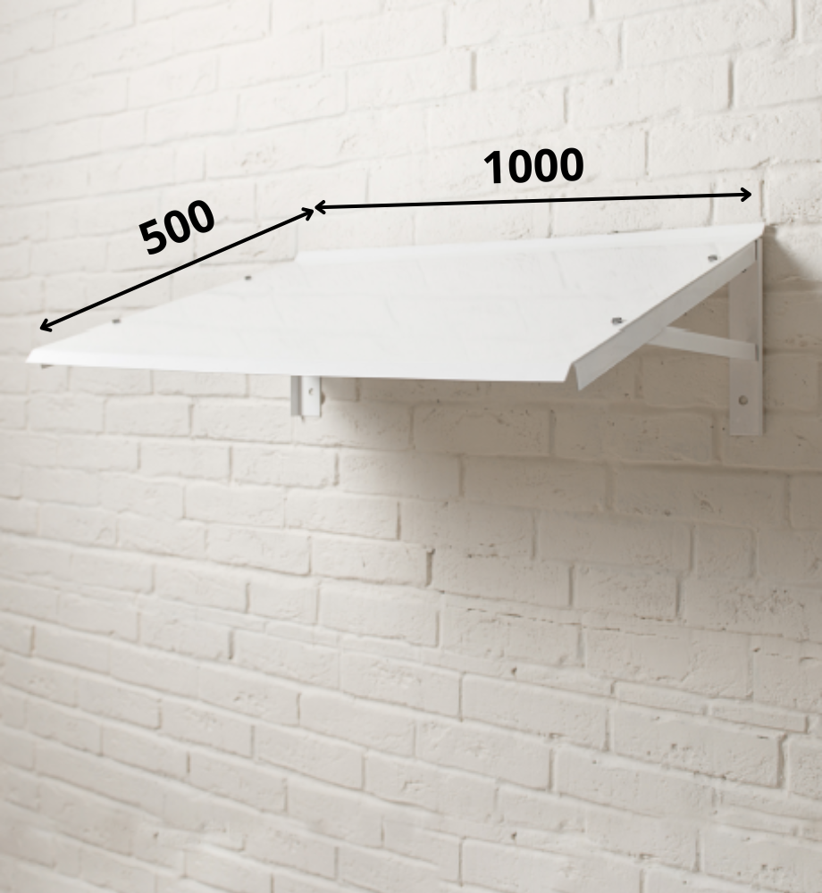 Козырёк для кондиционера 1000х500 мм - фотография № 2