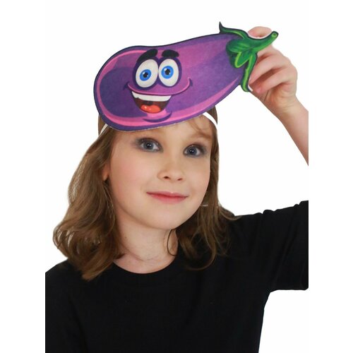 фото Детская карнавальная маска баклажан мой карнавал