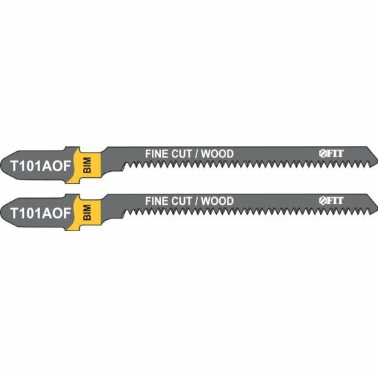 Пилки для лобзика по дереву FIT Bimetal остроконечные зубья 82/57/14 мм (Т101AOF) 2 шт HQ 40952