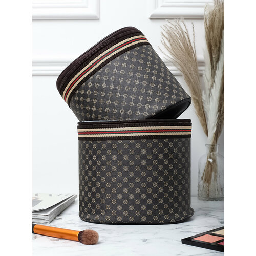 фото Комплект косметичек 14х18х20 см, коричневый, черный kk mua