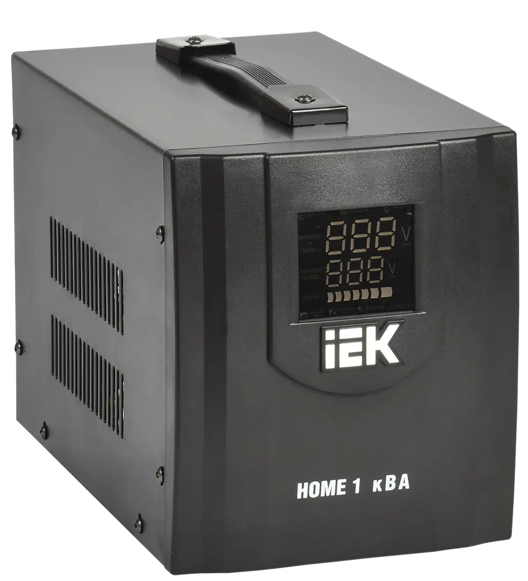 Стабилизатор напряжения серии HOME 1 кВА (СНР1-0-1) IEK переносной