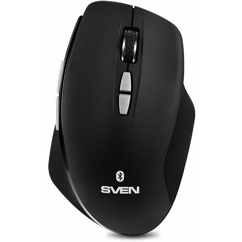 SVEN RX-590SW чёрная (бесш. кл, Bluetooth, 2,4GHz, 6+1кл, ST, 800-1600DPI, блист.) игровая мышь sven rx g715 usb 800 1200 1800 2400dpi