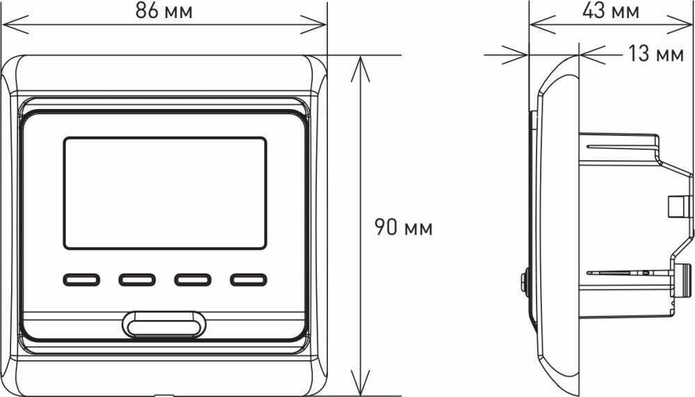 Терморегулятор Menred E51 электронный - фотография № 3