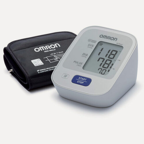 Изображение товара Тонометр OMRON M2 Basic c адаптером (универсальная манжета -22-42 см)