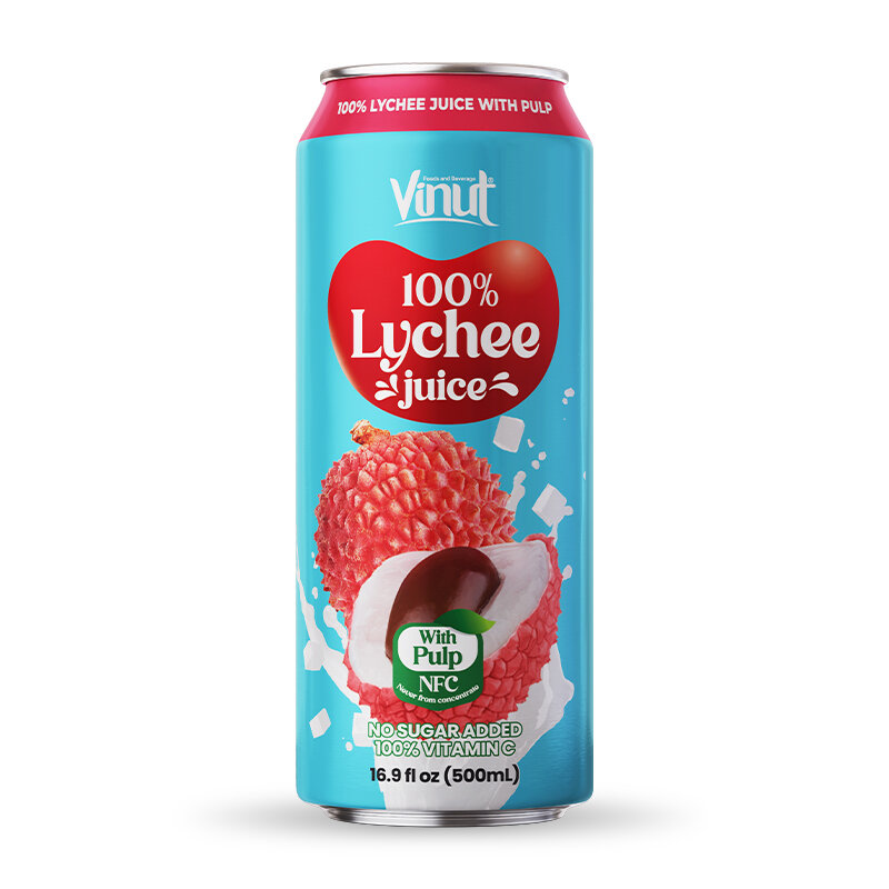 VINUT 100% LYCHEE with PULP (Личи с Мякотью) 0,5л 6шт