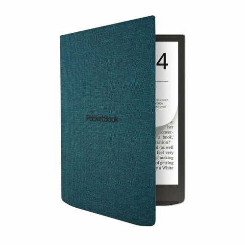 аксессуар чехол для pocketbook 743g inkpad 4 stripes h s 743 cl ww PocketBook Чехол для книги PocketBook 743G InkPad 4 сине-зелёный Flip (HN-FP-PU-743G-SG-WW)