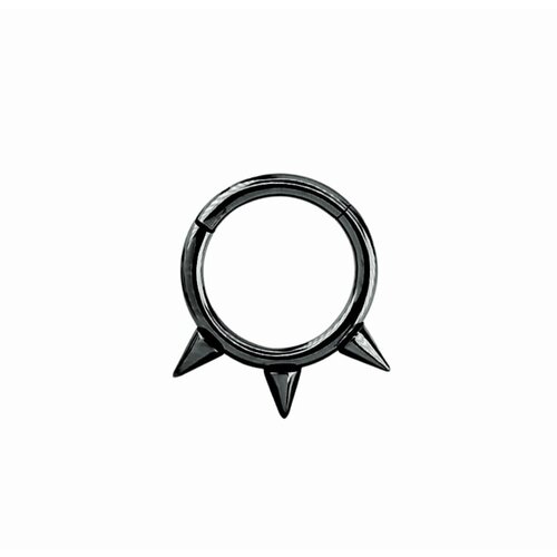 Пирсинг в губу размер 10 мм длина 1 см 1 шт черный 390₽