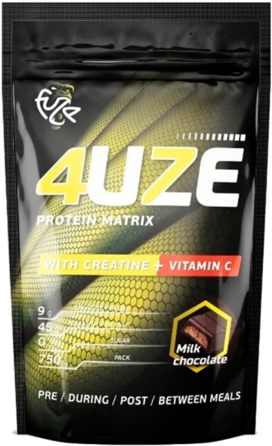 Протеин мультикомпонентный 4UZE Protein Matrix Creatine+Vitamine C (750 г) Молочный шоколад