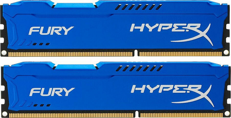 Оперативная память HyperX FURY Blue DDR3 1600 МГц 2x8 ГБ (HX316C10FBK2/16)