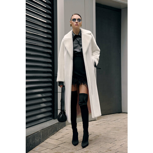 фото Шуба vera yakimova, размер 48, белый