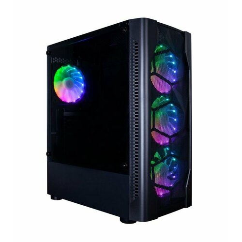 Корпус 1stPlayer DK D4 Black (D4-BK-4G6) корпус 1stplayer dk 14hdd mc atx dk 14hdd mc