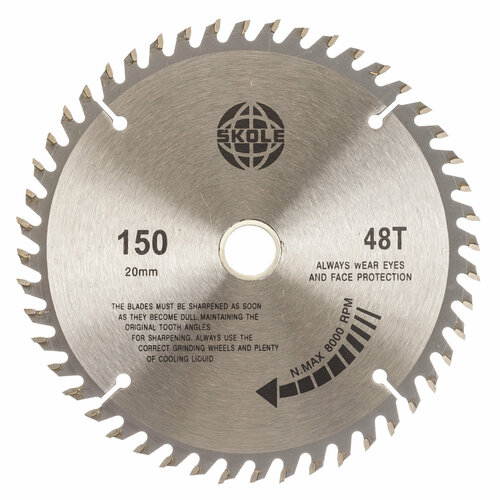 Диск пильный по дереву 150X20 48 зубьев Skole SK150X48X20