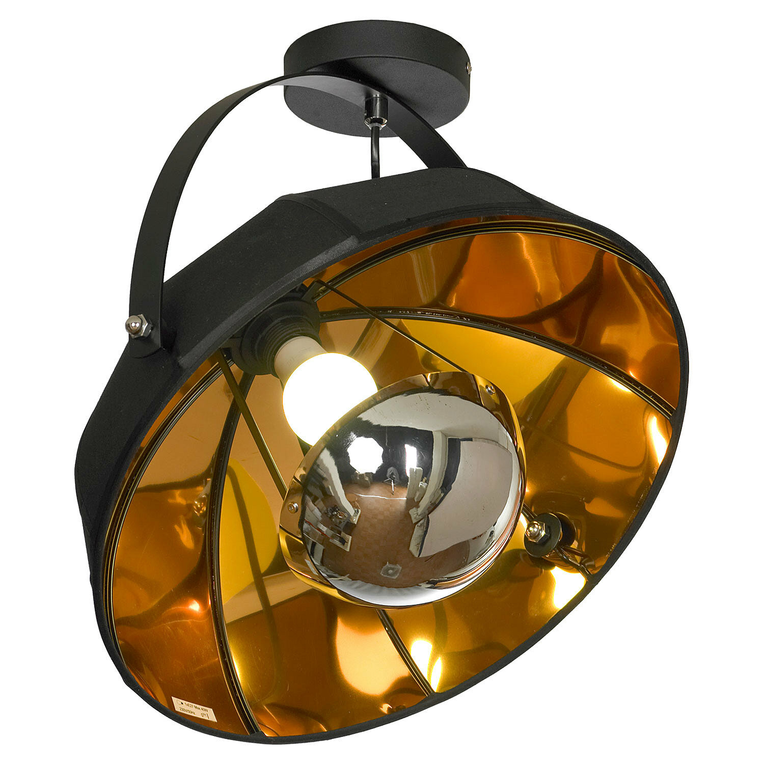 Светильник потолочный Lussole Klamath LSP-0556-C, Черный, E27 40