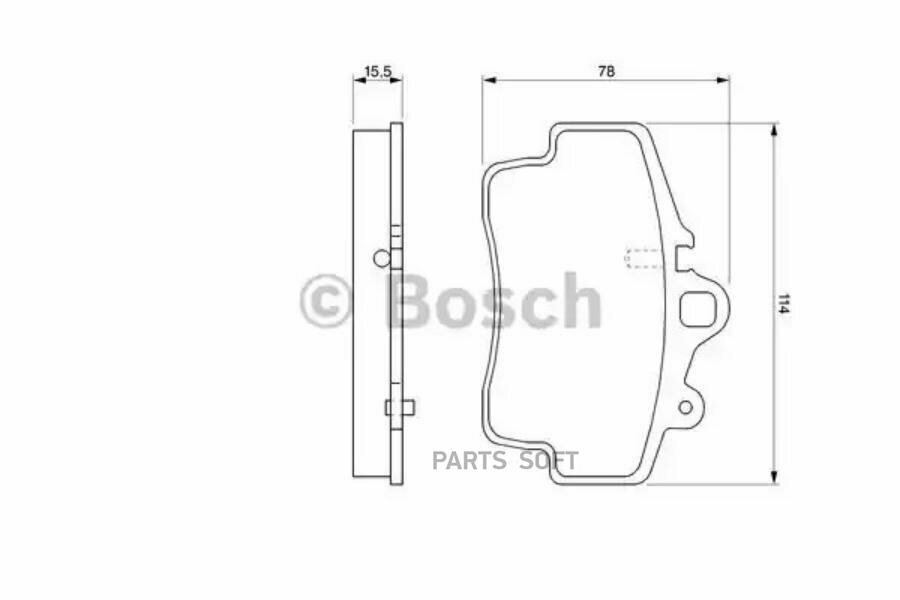 Тормозные колодки Bosch - фото №4